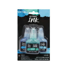 brea reese 3 pack 2 oz alcohol ink paint in blue shades