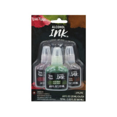 brea reese 3 pack 2 oz alcohol ink paint in crimson, brown &