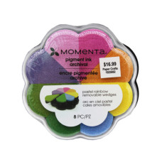 momenta 8 piece pastel tones removable wedges ink pad