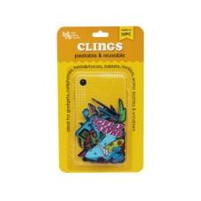 lyb10 pack peelable & waterproof cling stickers in cute anim