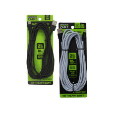 gadget gear 10 foot 2.4 amp braided micro usb cable