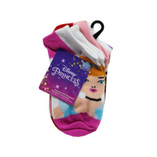 disney princess 5 pack love and kisses girls ankles socks in