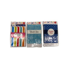 perfect party solutions 8 pack thank you cards & envelopes i