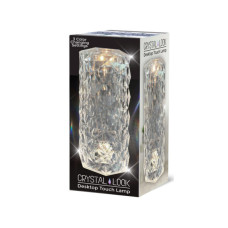 USB Powered Crystal-Look LED Desktop Touch Lamp