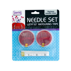 Sewing Needle Set with Measuring Tape