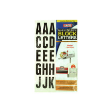 Adhesive Plastic Block Letters