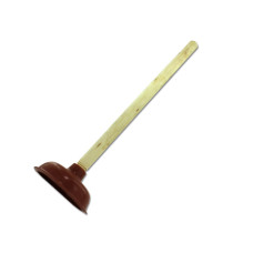 Toilet Plunger with Wooden Handle