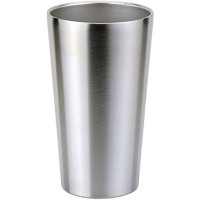 Stainless Steel Metal Tumbler Cup for Hot or Cold Drinks - Up to 18 Hours - Holds 16 oz. - Vacuum Seal Insulated Double Wall Construction - Metallic Grey Finish