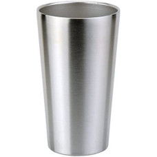 Stainless Steel Metal Tumbler for Hot or Cold Drinks - Up to 18 Hours - Holds 16 oz. - Vacuum Seal Insulated Double Wall Construction - Metallic Grey Finish