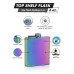 6oz Rainbow Colored Hip Flask