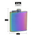 6oz Rainbow Colored Hip Flask