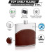 Genuine Brown Leather Hip Flask Holders