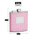 6 Oz. Hip Flask with Pink Rhinestone Finish