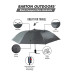 Compact Umbrella - Black - Great for Travel - Lightweight - 41" Canopy- 20.5" Long When Open- Push Button Auto - Polyester - Flat Top