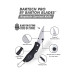 Keychain Knife - Surgical Stainless Steel Half-Serrated 1 7/8" Blade for Cutting Cord or Twine - Light Plastic Handle - 2 1/2" Folded, 4 1/4" Open