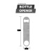 Heavy Duty Bottle Opener - Stainless Steel - 7" × 1.5" × 1/8"