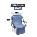 Blue Stadium Style Barton Outdoor Folding Chair