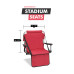 Red Stadium Style Barton Outdoor Folding Chair