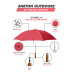 48" Red Auto Open Wholesale Rain Umbrella