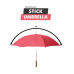 48" Red Auto Open Wholesale Rain Umbrella
