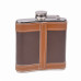 6oz Leather Wrapped Hip Flask