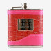 2-Tone Pink Hip Flask with Engraving