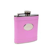 Pink 6oz Flask with Personalization