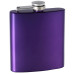 6oz Pearlized Painted Hip Flask, Assorted Colors