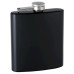 6oz Rubber-Coated Stainless Steel Hip Flask, Assorted Colors