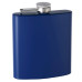 6oz Rubber-Coated Stainless Steel Hip Flask, Assorted Colors