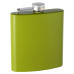 6oz Rubber-Coated Stainless Steel Hip Flask, Assorted Colors