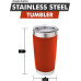 Stainless Steel Tumbler for Hot or Cold Drinks - 5 Color Options