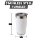 Stainless Steel Tumbler for Hot or Cold Drinks - 5 Color Options