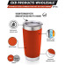 Stainless Steel Tumbler for Hot or Cold Drinks - 5 Color Options
