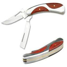 Gentlemen 2 Bladed Folding Knife and Straight Razor