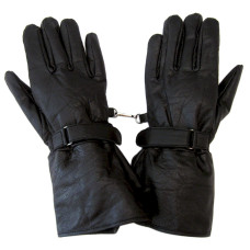 Leather Motorcycle Gauntlet Gloves