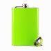 Colored Flask and Matching Funnel Set