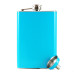 Colored Flask and Matching Funnel Set