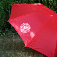 Custom Logo Red 48 Inch Umbrella