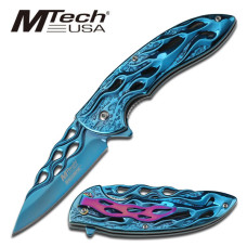 Mtech Blue Stainless Steel Ballistic Knife