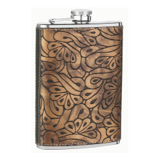 8oz Paisley Design Flask