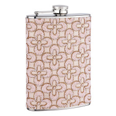 8oz Pink Pattern Flask