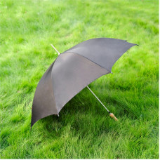 48" Solid Black Barton Outdoor Rain Umbrella