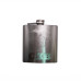 Custom Engraved Hip Flask Holding 6 oz - Stainless Steel, Rustproof, Pocket Size, Screw-On Cap - Metallic Grey Finish Ideal for Personalization