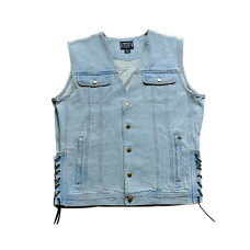 Denim Motorcycle Vest