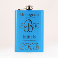 Baby Blue Custom Engraved Flasks Baby Blue Custom Engraved Flasks