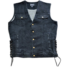 Black Denim Vest