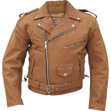 Brown Leather Motorcycle Jacket