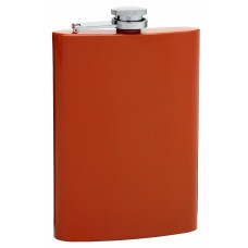 Burnt Orange 8oz Hip Flask