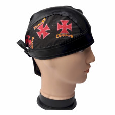 Maltese Cross Chopper Skull Cap